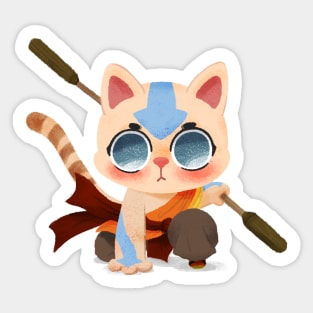 Avatar Aang Kitty Sticker